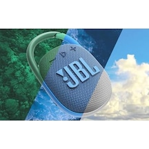Jbl Clip 4 Eco Bluetooth Hoparlör, Geri Dönüştürülmüş Malzemeden, Mavi Su Geçirmez, Taşınabilir Müzik Kutusu, Pratik Karabinalı 10 Saate Kadar Kablosuz Müzik Akışı