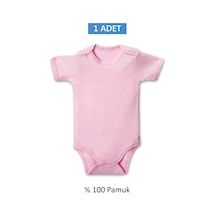 Pembe Yarım Kol Body Zıbın 7-12 Yaş Çocuklar İçin 1 Adet Alttan Çıtçıtlı Özel Gereksinimli Renkli