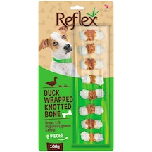 Reflex Ördek Etli Köpek Ödülü Düğümlü Çiğneme Kemiği 8'li 100 Gr