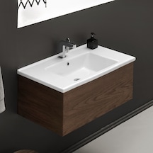 Turkuaz Seramik Cerastyle Arte 85x45 CM Etajerli Lavabo Dolap Hariç