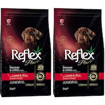 Reflex Plus Kuzulu Pirinçli Yavru Köpek Maması 2 x 3 KG
