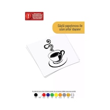Sıcak Kahve Sticker Oto Motor Laptop Duvar Folyo Sticker 30 X 45 Cm
