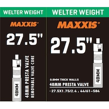 Maxxıs İç Lastik Welter Weight 27.5X1.75/2.4 Presta 48mm