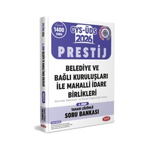 Data 2026 Gys Üds Prestij Belediye Ve Bağlı Kuruluşları İle Mahalli İdare Birlikleri Tamamı Çözümlü Soru Bankası Data Yayınları