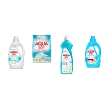 Aquabor Doğal Mineralli Sıvı Beyaz + 4 Kg Beyaz + Elde Bulaşık + Sıvı Renkliler 4 Lü Set 56627170