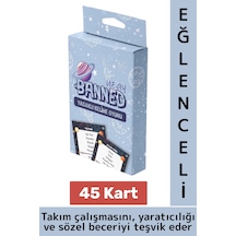 Eğlenceli Aile Arkadaş Okul Sosyalleşme Yaratıcılık Sözel Beceri Gelişimi Oyun Banned-uzay 45 Kart