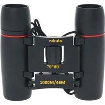 70x60 Cepte Taşımalı Kauçuk Kaplamalı Mini Dürbün Düz Renkli