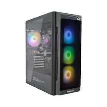 Quantum Gaming Snapfire Dark Gray 650w Power 4 Fanlı Mesh Bilgisayar Kasası