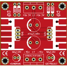 15V Simetrik Besleme Regülatör Devresi - Güç Kaynağı 7815-7915