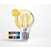 Filament Ampul E27 A Sınıfı Enerji 3.8w 806lm 2700k Clear