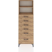 Arges Dolap 2 Raflı 6 Çekmeceli 60x30x182 Çam-çam Çam Arges Dolap 2 Raflı 6 Çekmeceli 60x30x182 Çam-çam Çam