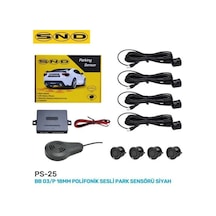 Snd Bb 03/p 18mm Polifonik Sesli Park Sensörü Siyah