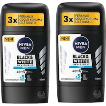 Nivea Men Black & White Invisible Fresh Erkek Stick Deodorant 2 x 50 ML