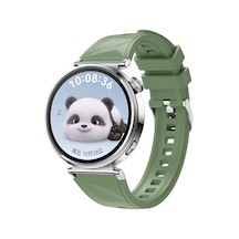 Huawei Gt4 41mm Uyumlu Nvth Krd-129 18mm Silikon Kordon Strap Kayış-yeşil