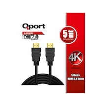 Qport 5metre Q-hdmı52 Hdmı Kablo 3d Gold 2.0v 4k 60hz-212757