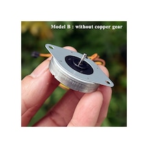 35 Mm Yuvarlak Kademeli Motor Hassas 2 Fazlı 4 Kablolu Kademeli Motor Adım Açısı 3,75 Sp-35rc-810s 1 Adet Boyut: Model A Step Motor