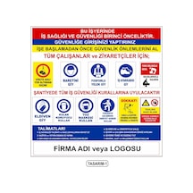 1X1 Mt Galvaniz Inşaat Ve Iş Yeri Panoları