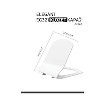 Creavit Elegant Duroplast Yavaş Kapanan Klozet Kapağı KC1103.01.0000E