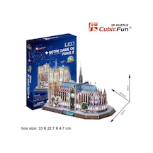 Cubic Fun 3D 149 Parça Led Puzzle Notre Dame Kilisesi - Fransa Le