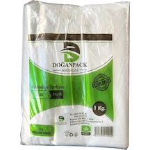 Doğanpack Şeffaf Naylon Bakkaliye Poşeti Torbası 1 KG  23 x 36 CM