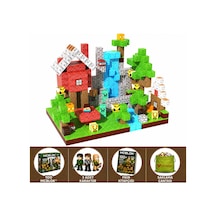 Minecraft Manyetik Orman Temalı Blok Oyuncak - 100 Parça