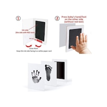 Yenidoğan Bebek Dıy El Ve Ayak Izi Kiti Mürekkep Pedleri Fotoğraf Çerçevesi El Izi Bebekler Hatıra Aksesuarları Güvenli Temiz Bebek Duş Hediye