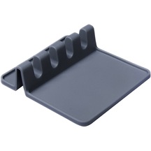 Suntek Isıya Dayanıklı Silikon Gereç Dayanağı Kepçe Ve Gri Gri