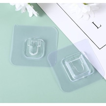 Geçmeli Klips Eşya Sabitleme Askısı 2 Set Plastik Turuncu Diğer