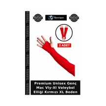 Premium Unisex Genç Mac Vly-xl Voleybol Elliği Kırmızı Xl Beden