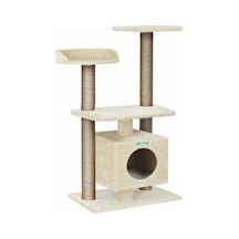Turkuaz Pet TR-427/2 Newsculptor Katlı Kedi Tırmalama Evi 58 x 40 x 102 CM