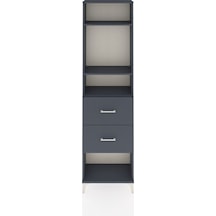 Arges Dolap 3 Raflı 2 Çekmeceli 60x30x221 Antrasit-antrasit Antrasit