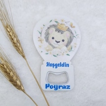 Aslan Baskılı Balon Açacak Magnet 11x7 Cm Uv Bebek Magn 30 Adet