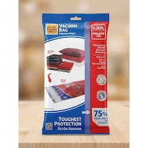 Magic Saver Bag Vakumlu Giyisi Yastık Yorgan Saklama Torbası Poşeti Hurç - Xxl - 80x110 Cm. -1 Adet