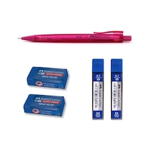 Faber Castell Econ 0.7 + 2 Adet Sınav Silgisi + 2 Adet 0.7 MM Uç Seti