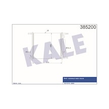 KALE OTO Radyatör 385200 Klima Radyatörü Aveo T250 T255 08- 1.2 16V 1.4 16V Vvt 515X428X16