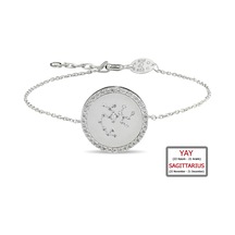 Kuyumcudukkanı Zirkontaşlı"yay Burcu"bileklik-50283-sag-w Beyaz