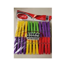 Hubrendy Tedarik 24 Plastik Çilek Mandal Royaleks-l003 Diğer