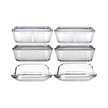 Paşabahçe Basic Frigo 6lı Cam Kahvaltılık Tereyağlık Seti Sku: Smg8690010228901 Açık