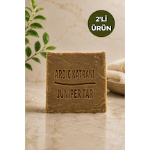 2'li Doğal Ardıç Katranı Sabunu 120-140 Gr El Yapımı Bitkisel Cilt Ve Saç Temizleme Sabunu - 62754699 Diğer