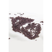 Koyu Bordo 3 Mm Plastik İnci Boncuk Takı Aksesuar Malzemesi 25 Gr