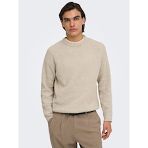 Only & Sons Onsjoın Rlx Ls Raglan Knıt Silver Lining Çok Renkli