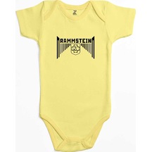 Zepplin Giyim Rammstein Wall Sarı Bebek Body Zıbın