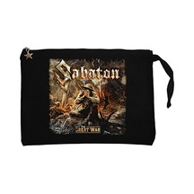 Sabaton The Great War Siyah Clutch Astarlı Cüzdan / El Çantası Siyah