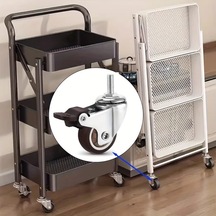 Dashanshop 4 Adet Sessiz Döner Frenli Mobilya Tekerleği M8 2in Halı Sert Zemin