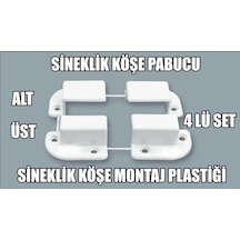 Sineklik Pabucu Ayağı 4 Köşe Takım 10 Mm X 20 Mm