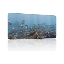Sualtı Kaymaz Dikişli Kauçuk Oyuncu Mousepad V5 - 90x40 Xxl Gaming Mouse Pad Fare Altlığı