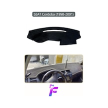 Seat Cordoba 1998-2001 Uyumlu Torpido Örtüsü Yansıma Önleyici Tam Koruma Hızlı Montaj K2 Gri