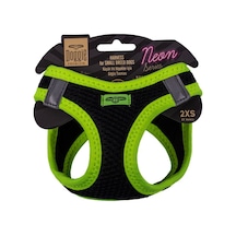 Doggie Havalı Dokuma Neon Serisi Küçük Irk Göğüs Tasması Sarı 2XS Sarı