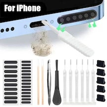 Snapbuy 66/1 Adet Evrensel Telefon Toz Temizleme Fırçası Seti - İphone, Samsung, Xiaomi İçin Hoparlör Bağlantı Noktası Temizleyiciblack Black