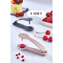 Tanemce 4 Adet Çekirdek Çıkarma Aparatı - Yeşil Siyah Zeytin, Vişne, Kiraz Çekirdeği Çıkarıcı
